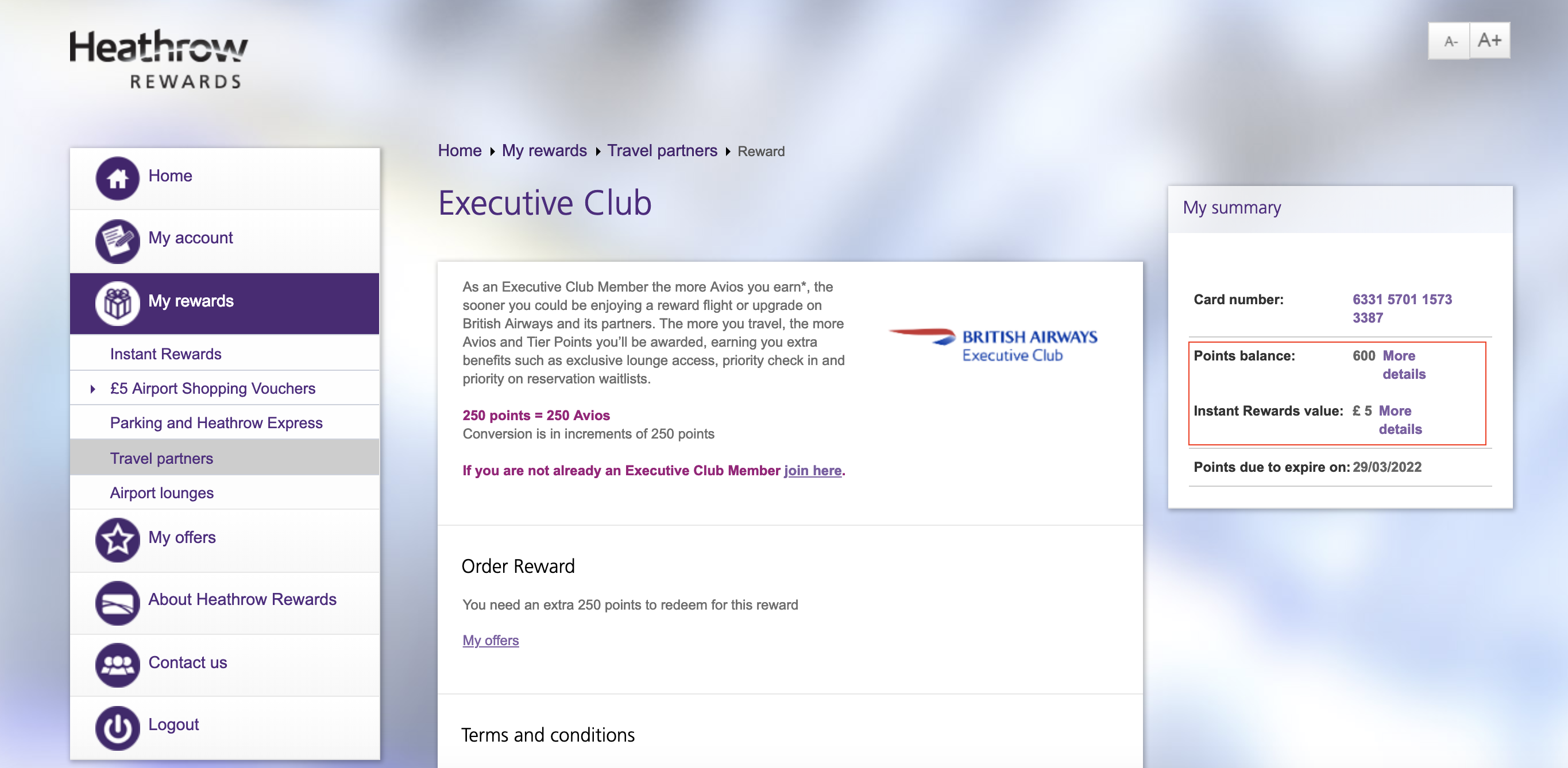 [限時優惠]（已失效）2019年三月底前註冊Heathrow Rewards計畫，可免費獲得600 miles航空哩程！ | TripPlus