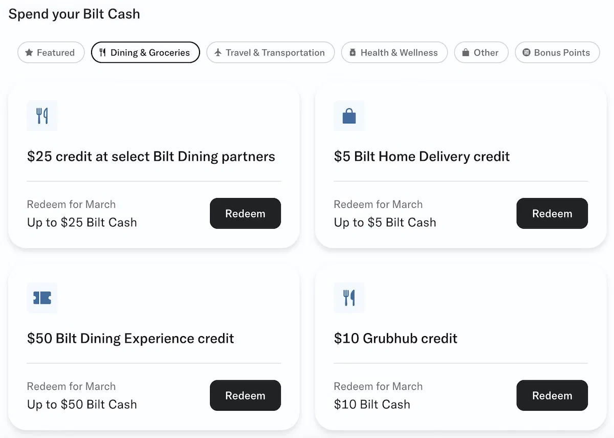 [新聞快報] Bilt Rewards靈活點數系統推出「Bilt Cash」獎勵金制度！ | TripPlus